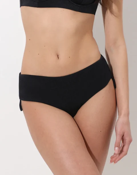 Slip Bikini Alto Donna Lovable Expert Shiny Micro Nero Modellante