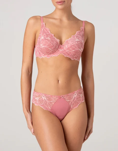 Reggiseno Lovable a Vela con Ferretto Floreal Lace in Pizzo Rosa Pesco