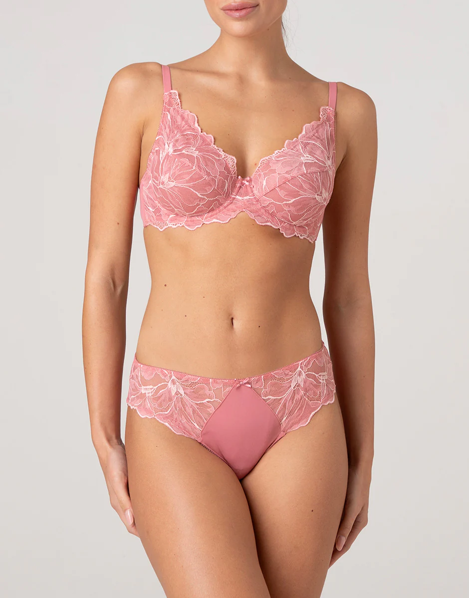 Reggiseno Lovable a Vela con Ferretto Floreal Lace in Pizzo Rosa Pesco