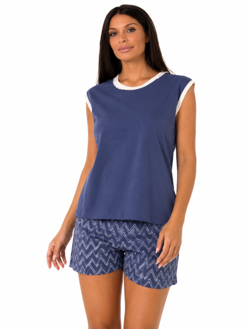 Pigiama donna Fonseca mod. 3317 blu
