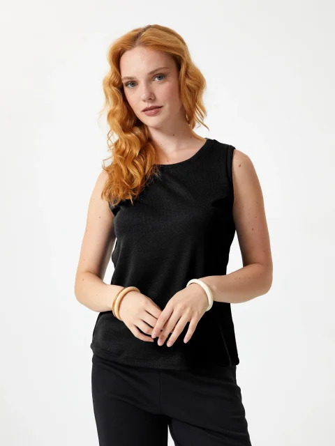 Jadea Canotta Donna in Viscosa 4928 - nera