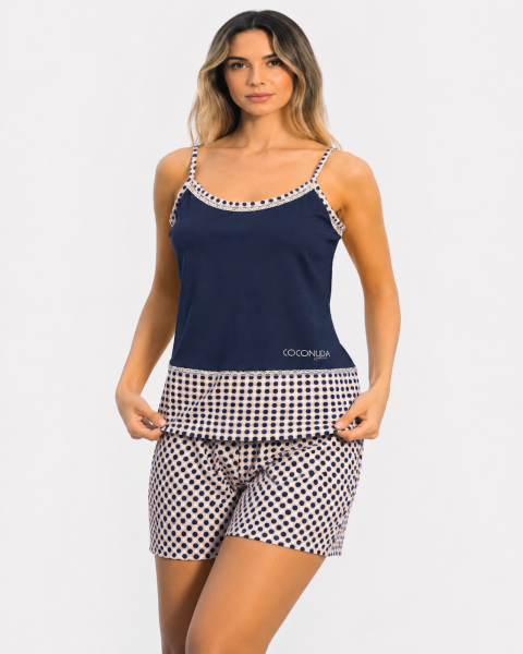 Coconuda pigiama donna estivo - viola / blu